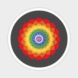 Rainbow Mandala Magnet